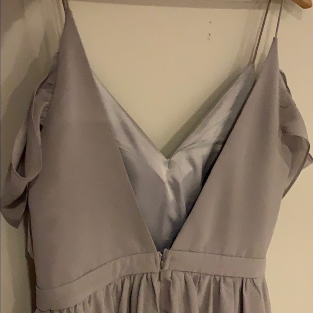 Lulu’s Lavender Cold Shoulder Prom Dress - Picture 5 of 7